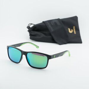 CARRERA 2047T/S 07ZJ Z9 Rectangle Sunglasses - Black Green/Green